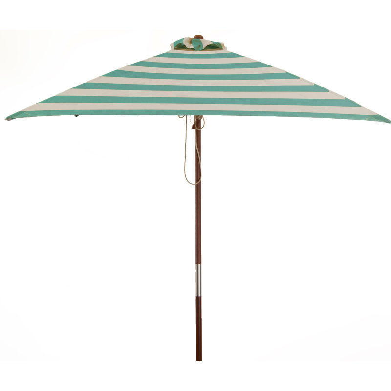 Parasol de marché carré classique 6,5 pi, Bleu sarcelle tendre