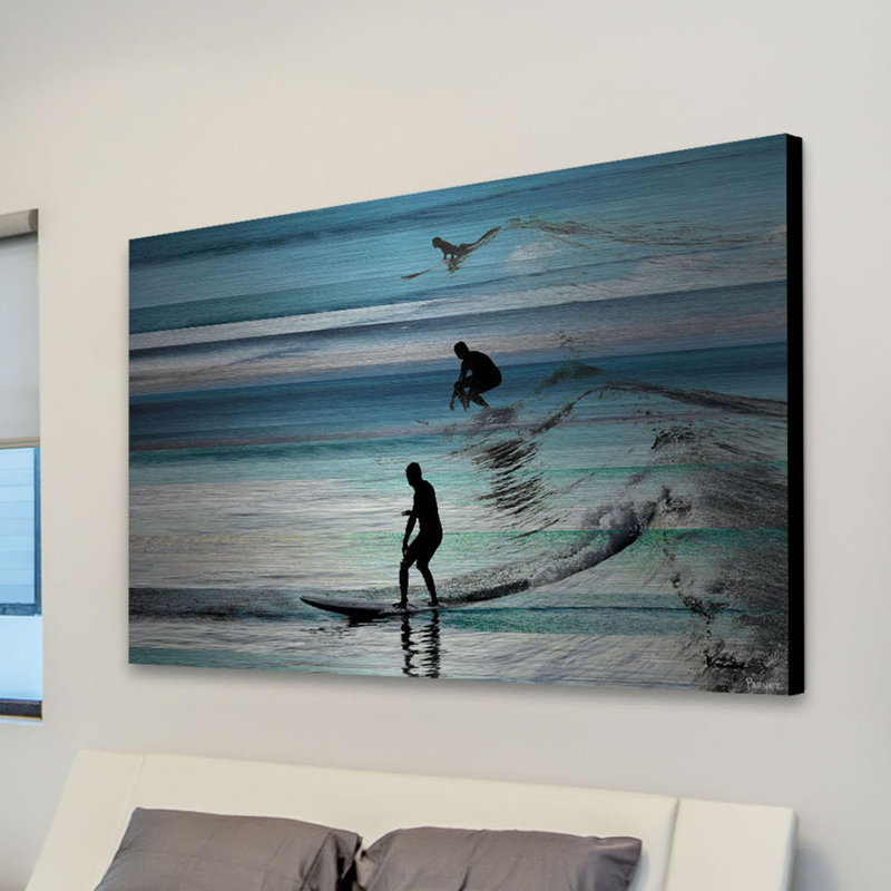 «Elysant Wave J Jump» par Parvez Taj - reproduction sur métal, H 24 po x l 36 po x P 1,5 po