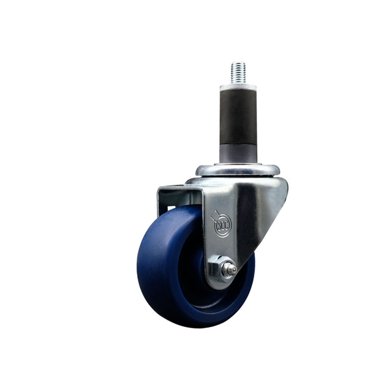 Roulettes pivotantes extensibles en poly de 3 pouces pivotant 1-1 / 4 pouces SCC