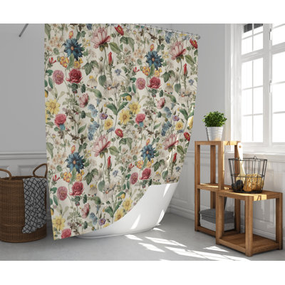 Arquimedes Floral Shower Curtain
