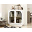 Armoire de rangement pour espaces multiples avec porte en acrylique - panneau de particules blanc, revêtement anti-rayures, propriété imperméable, niveau stratifié réglable, patin antidérapant, partie murale verrouillable, boucle, or gracieux-525731652-525731654