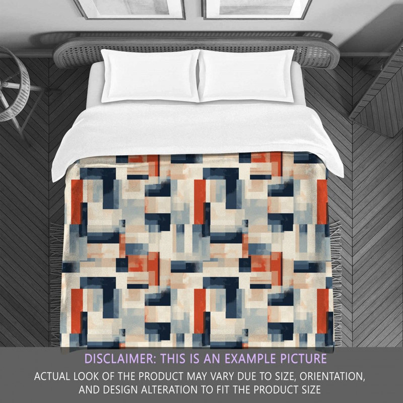 Modern Cubist Bedding, Twin Comforter