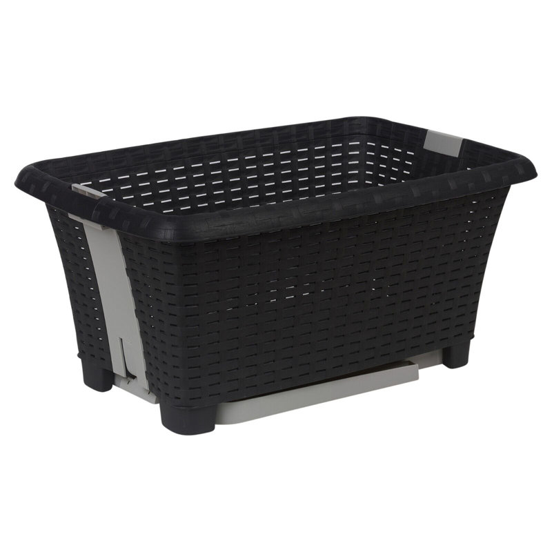 Plastic Laundry Basket, Anthracite