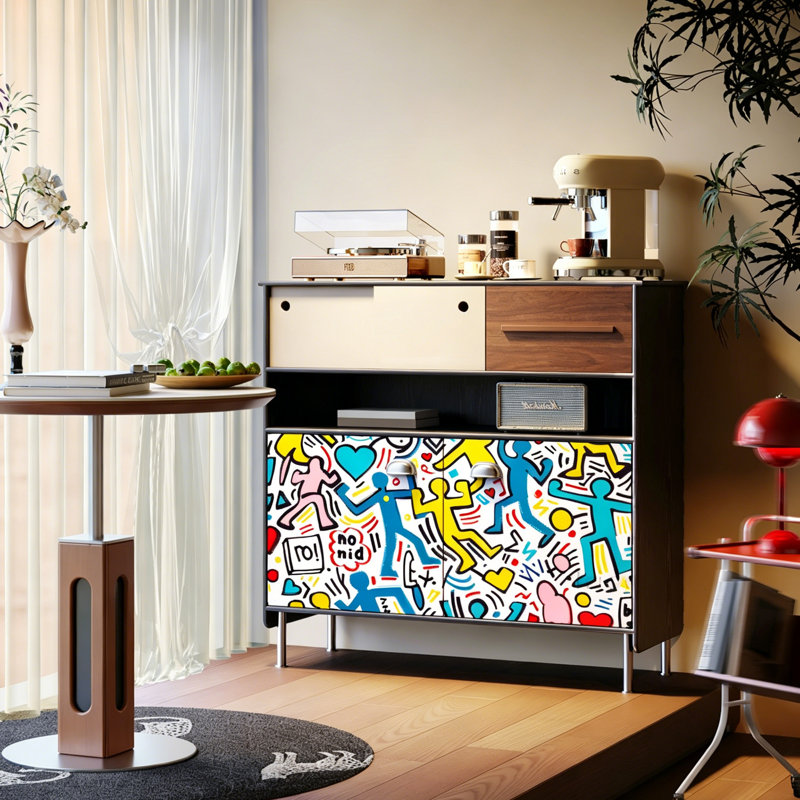 French Retro Style Accent Cabinet