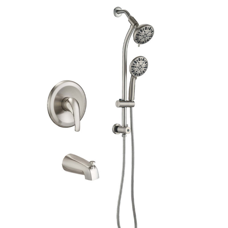 Tool-Free 7-Spray Shower System 1.8GPM, Brushed Nickle