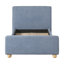 Structure de lit simple moderne pour enfants avec pieds ronds-282862715