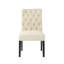 Élégante chaise de salle à manger 2 - avec base 2 chaises au look moderne, revêtement en bois franc