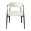 Chaise avec accoudoirs en chêne brun Clayten (ensemble de 2)