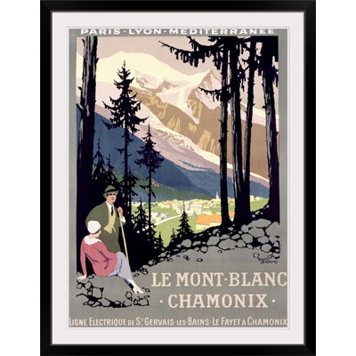 « le montant blanc chamonix » par roger broders, affiche rétro