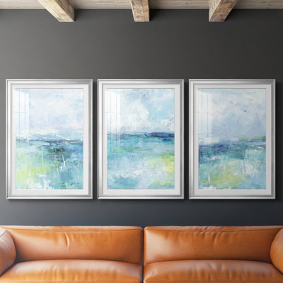 ABSTRACT Series DCCCXIV  -Custom Framed  Premium Print W Matt - 3 Pieces