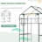 Walk-In Greenhouse - 3 6 Shelves, Plants From Cold & Rain, Trellis, Mesh Screens, For Mini Outdoor Use Door Windows, Plant Control Heat Humidity