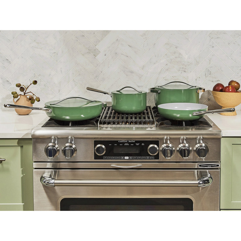 Caraway Non-Toxic Ceramic Nonstick Cookware Set, Sage