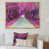 Toile avec cadre flottant or