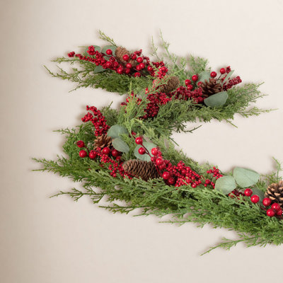 64'' in. Faux Cedar Garland