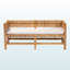 Banc d'appoint tissé à la main Elron en brun naturel Elron