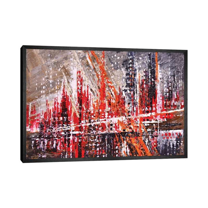 Urban Retro by Tatiana Iliina - Gallery-Wrapped Canvas Giclée on Canvas, 66.04 cm H x 45.72 cm W, Black Framed