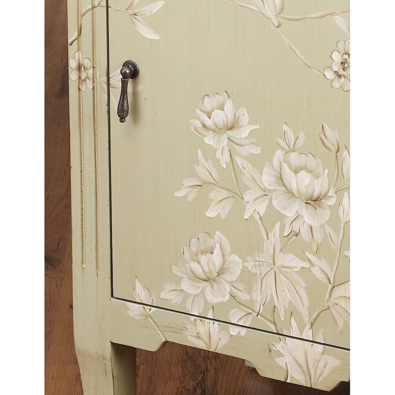 Solid Wood Top End Table with Storage