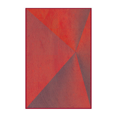 Tapis rouge / brun Ericka