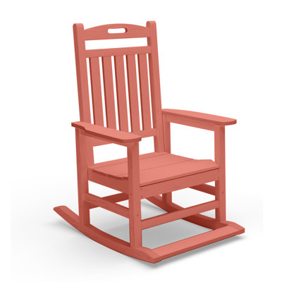 Outdoor HDPE Oversized Rocking Chair with Footboard