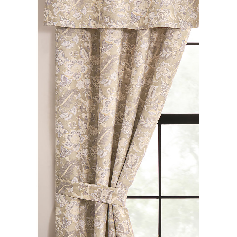 Hannah  Floral Tailored Drapery Panel Set