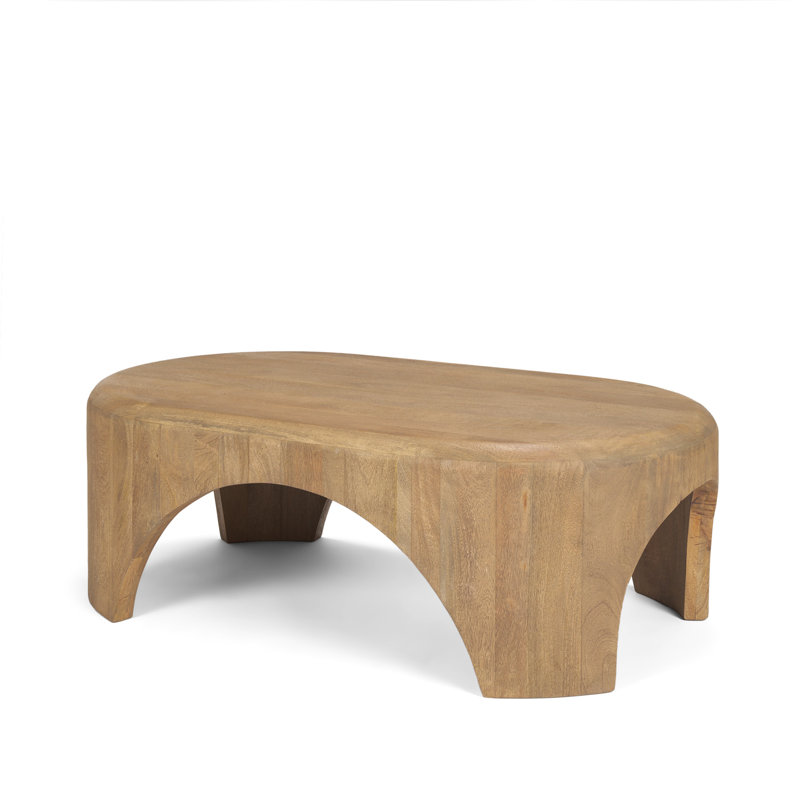 Shima Oval Coffee Table, Brown