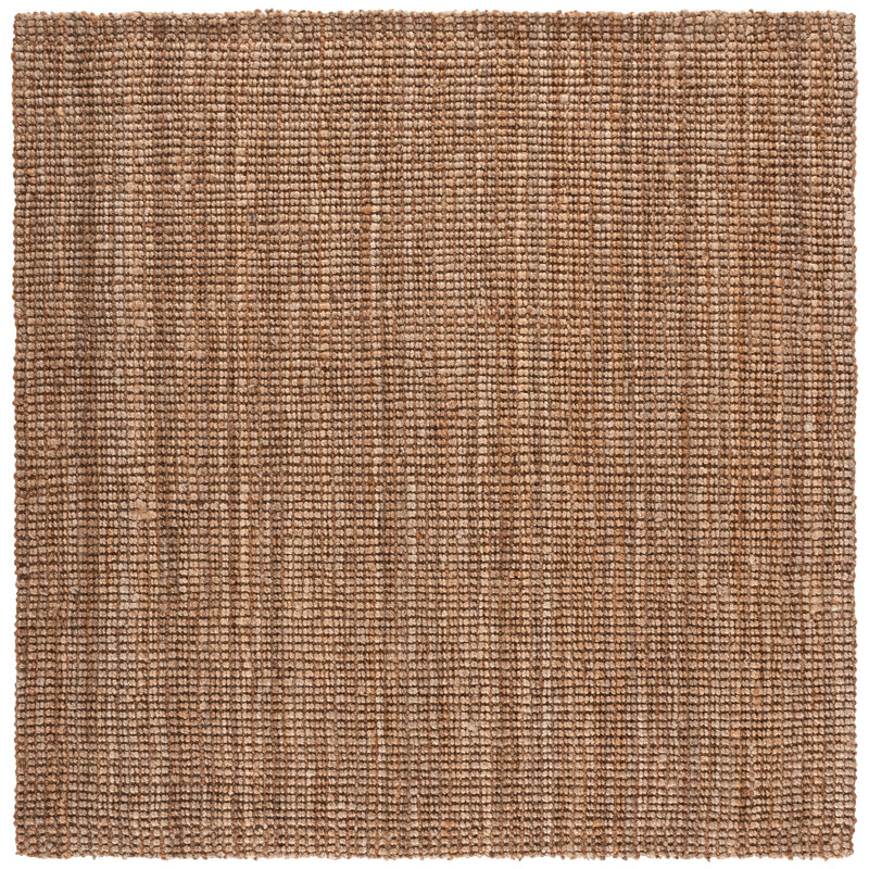 Auckland Flatweave Natural Area Rug, Square 7'