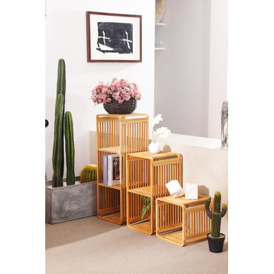 3 - Piece Bamboo Bookcase Sectional