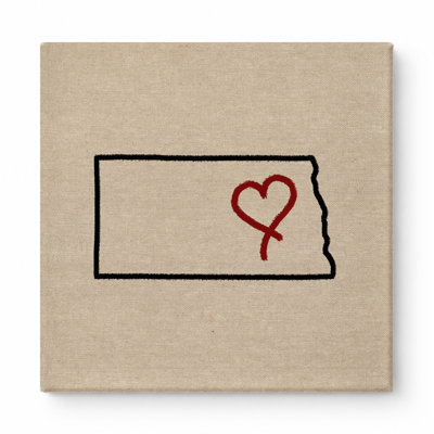 «Love Kansas», art mural sur toile carrée