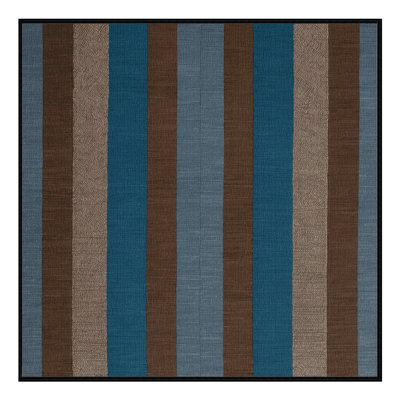 Machine Washable Checkered Black Area Rug
