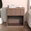 Table de chevet avec tiroir, grande table de chevet moderne Mid Century