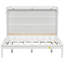 Grand lit escamotable, meuble-lit style Shaker avec pieds en métal, peu encombrant, design moderne, blanc-133257906
