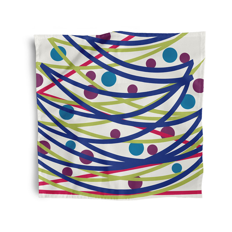 Lakelee Polyester Modern & Contemporary Napkins, Blue