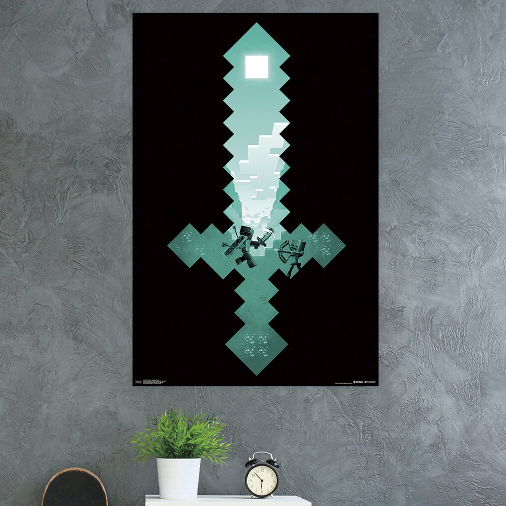 MINECRAFT SWORD - Minecraft - Posters and Art Prints