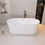 67" Freestanding Soaking Acrylic Bathtub