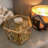 Hexagonal Mirrored All-Natural Agate Stone Glass Jewellery Box
