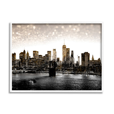 " New York Evening City Skyline Brooklyn Bridge Manhattan " by Ziwei Li