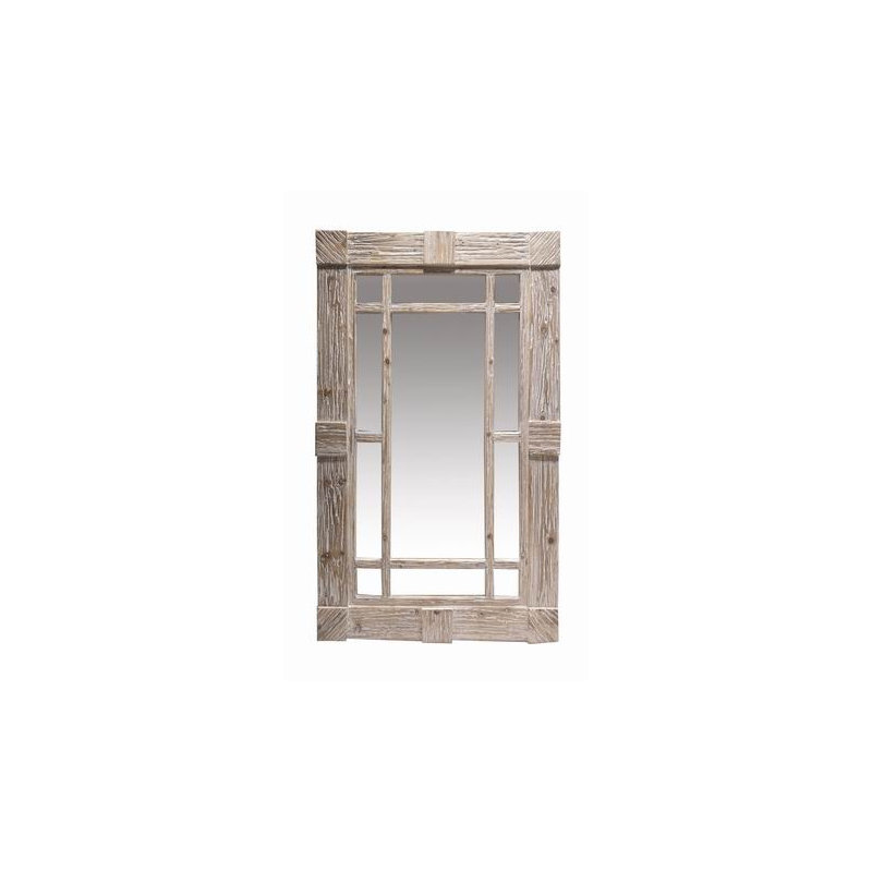 Gaillard Wood Flat Wall Mirror
