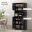 Armoire de rangement de cuisine avec comptoir pour four à micro-ondes-2074464821