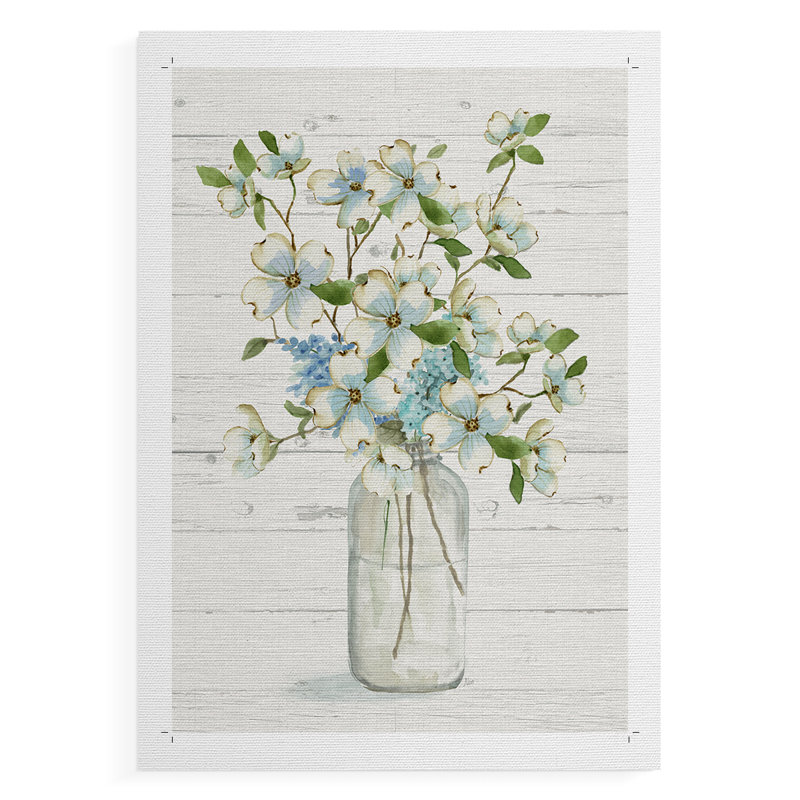 Dogwood Cluster I - Impression sur toile seulement - NON-CADRE, H 18 po x l 12 po