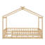 Structure de lit simple en bois avec clôture pour enfants et adolescents, parfaite pour jouer et dormir-456351839-456351833