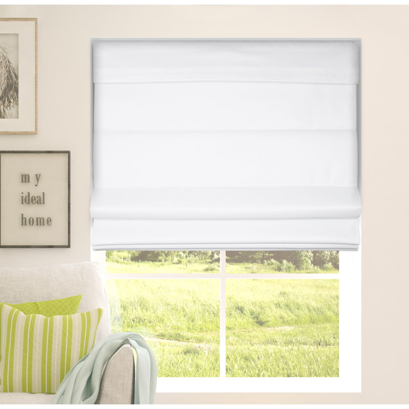 Room Darkening Roman Shade, 24"W x 72"L