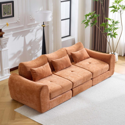 Canapé modulaire avec conception pliante convertible, confort modulaire rembourré pour le salon, la chambre à coucher et les espaces de divertissement.