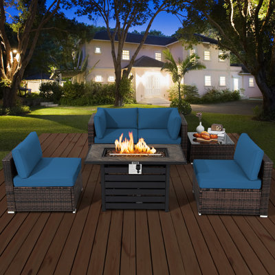 4 - Person Patio Conversation Set with Cushions