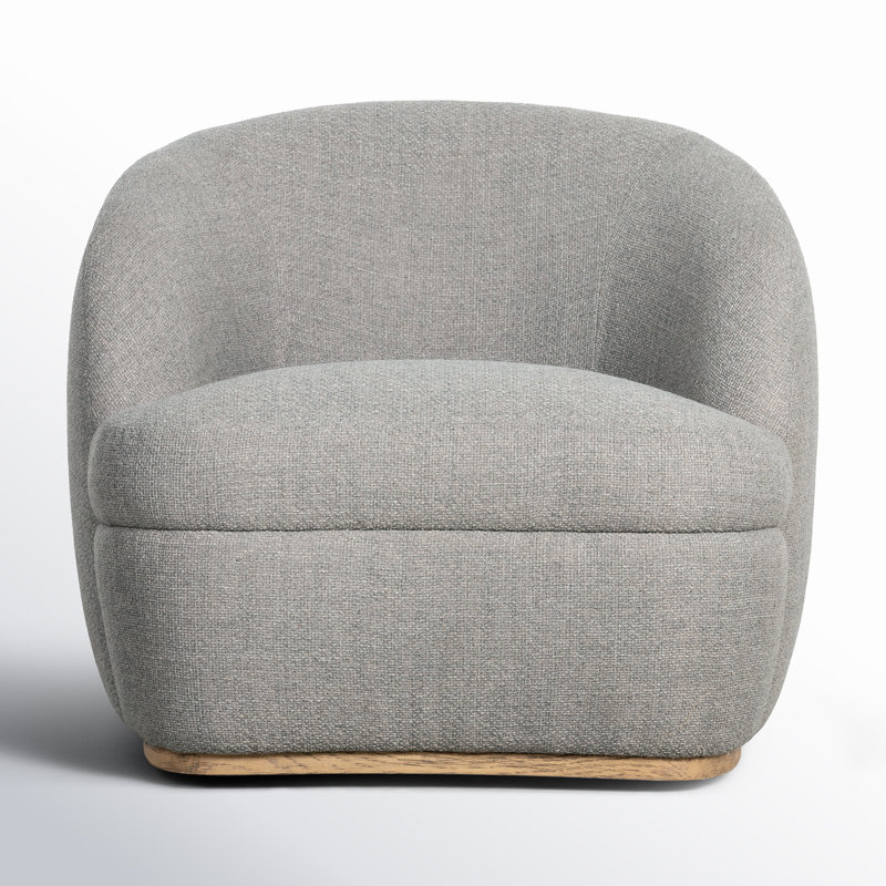 Sandie Swivel Lounge Chair, Gibson Silver