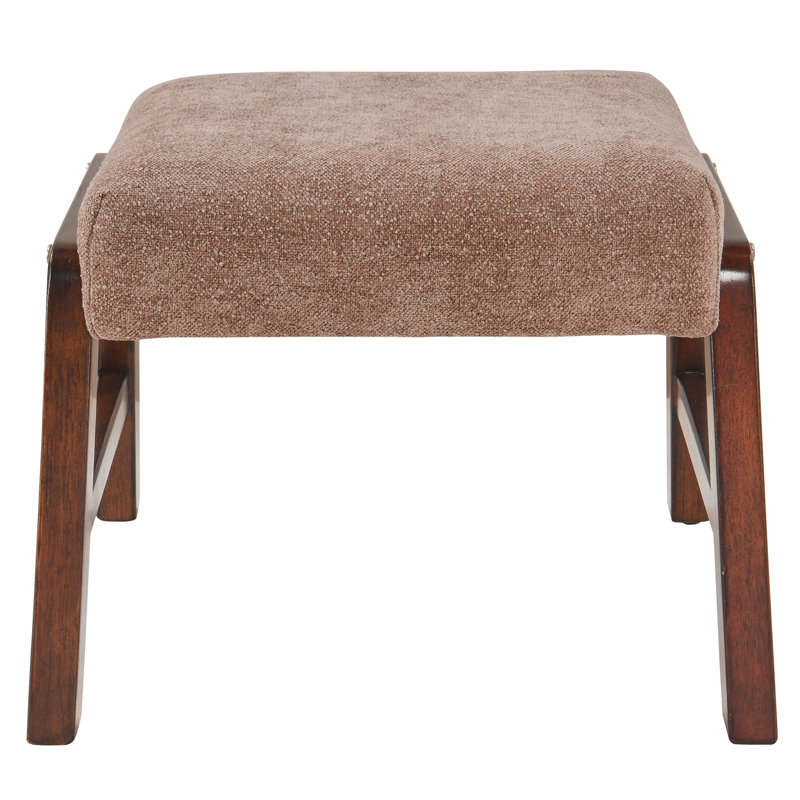 Repose-pieds de couleur, Tissu café