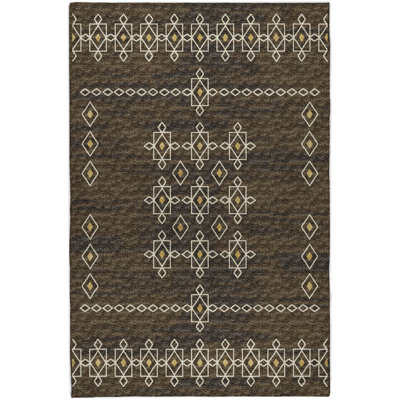 Premium Machine Washable Dream Shag ADS109 Tribal Rug