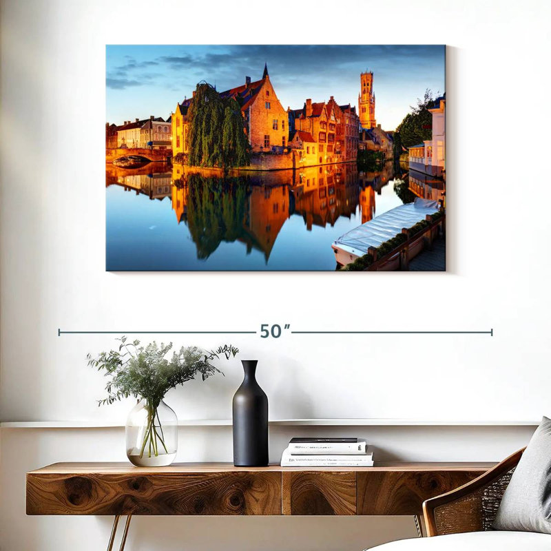 Réflexions de la rivière Bruges, H 26 po x l 39 po