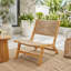 Chaise longue sans accoudoirs en bois