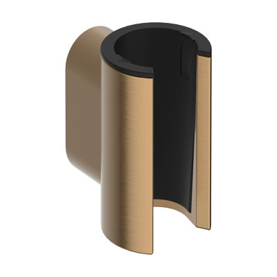 Support de douche à main hansgrohe en bronze brossé