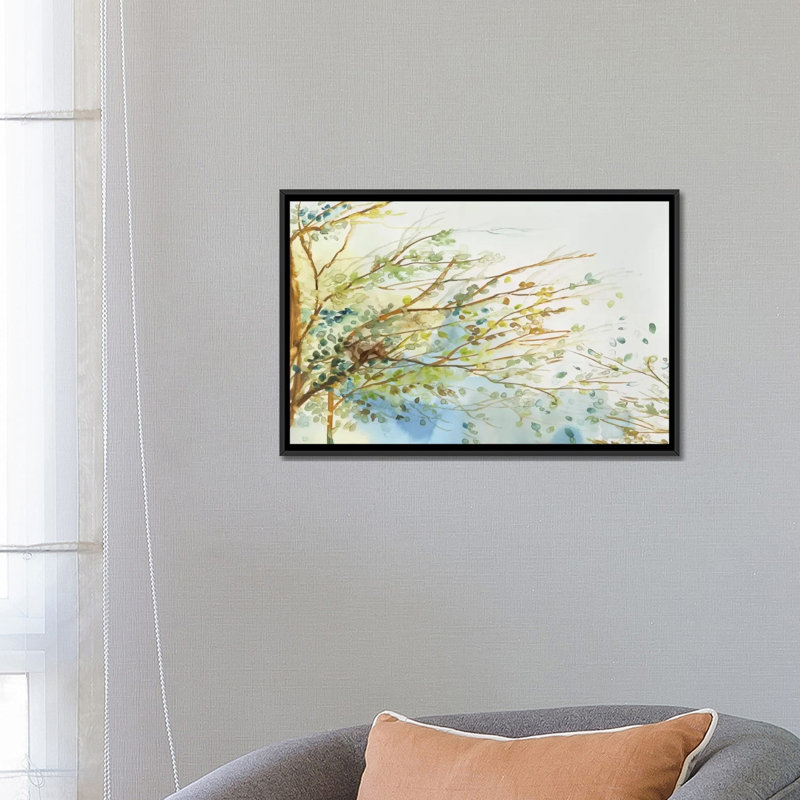 « coup », impression sur toile, H 18 po x l 26 po x P 1,5 po, Toile avec cadre noir, Pas de tapis